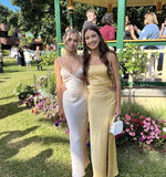 Sexy Sheath Straps Floor Length Prom Dress HZ1022