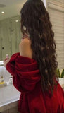 Sexy A line Off The Shoulder Burgundy 18th Birthday Dresses Short Birthday Outfits HZ1022