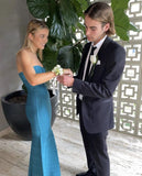 Sexy Mermaid Sweetheart Blue Prom Dresses Evening Dress HZ1022