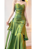 Modest Straps Sweetheart Long Evening Dress Party Dress Formal Dress Prom Dresses HZ1022