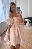17th Birthday Dresses Puff Sleeve Mini Sexy Birthday Outfits Homecoming Dress HZ1022